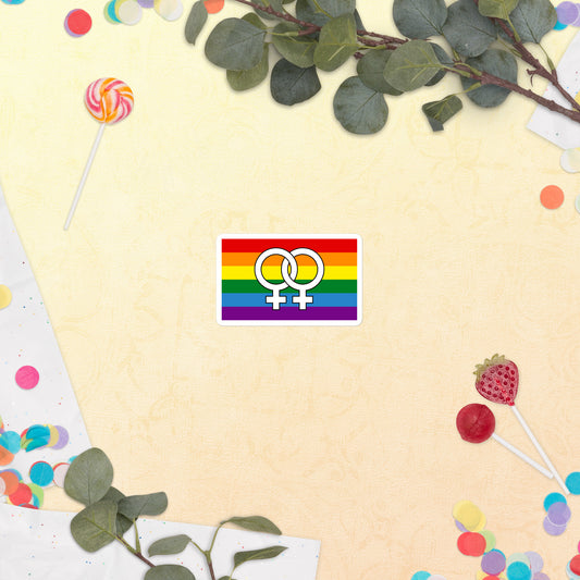 Double Female symbol Bubble-free stickers