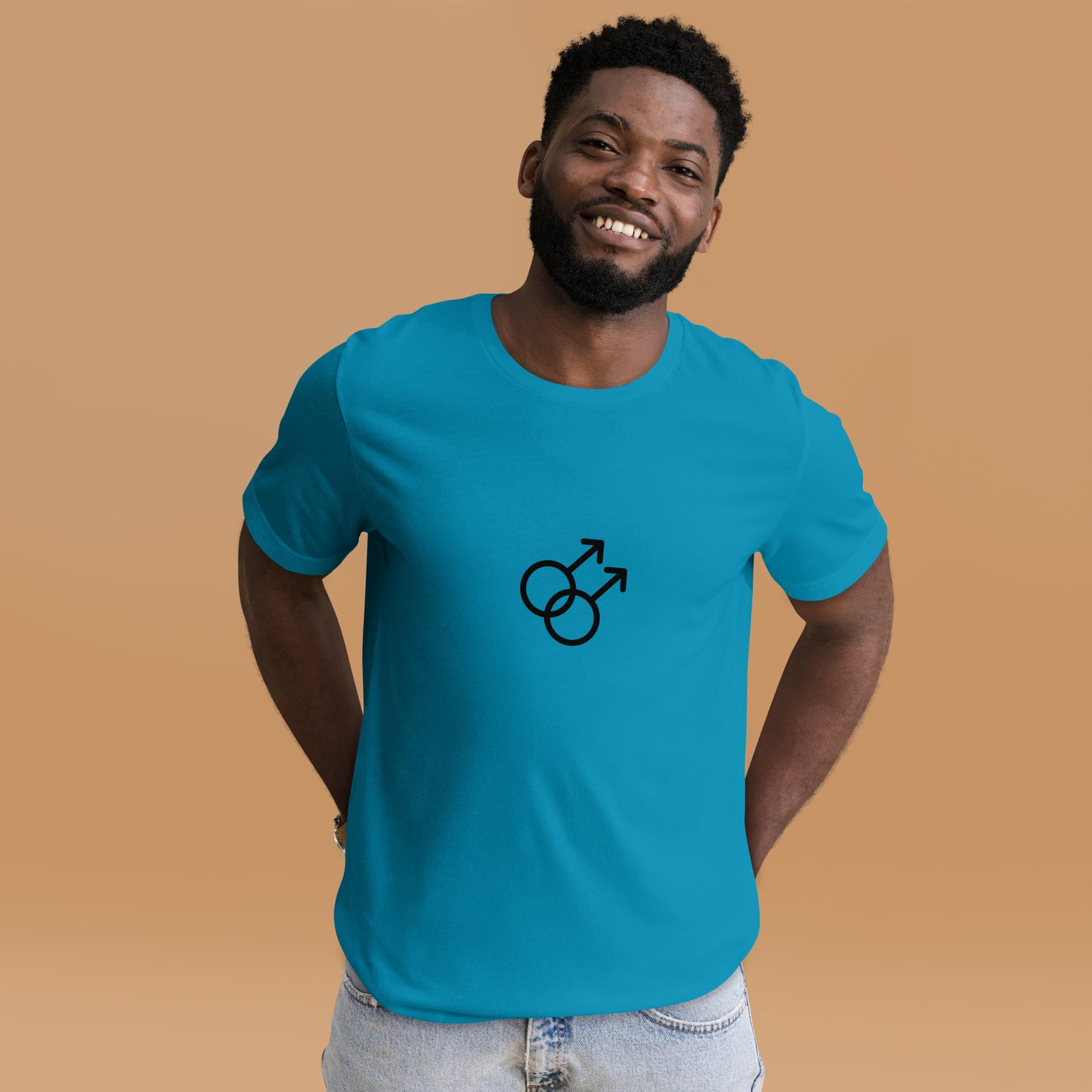 Double Male Symbol Unisex t-shirt