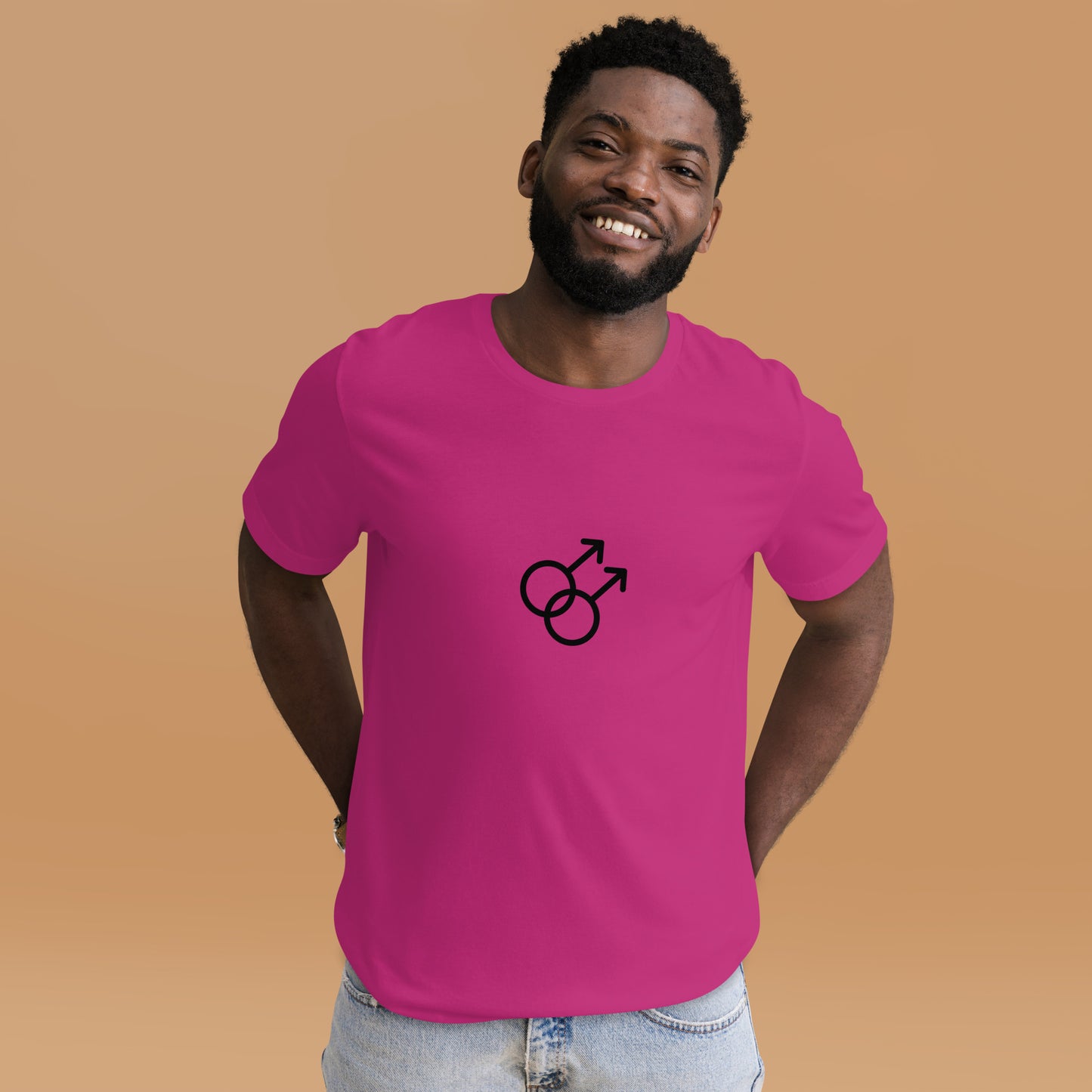 Double Male Symbol Unisex t-shirt