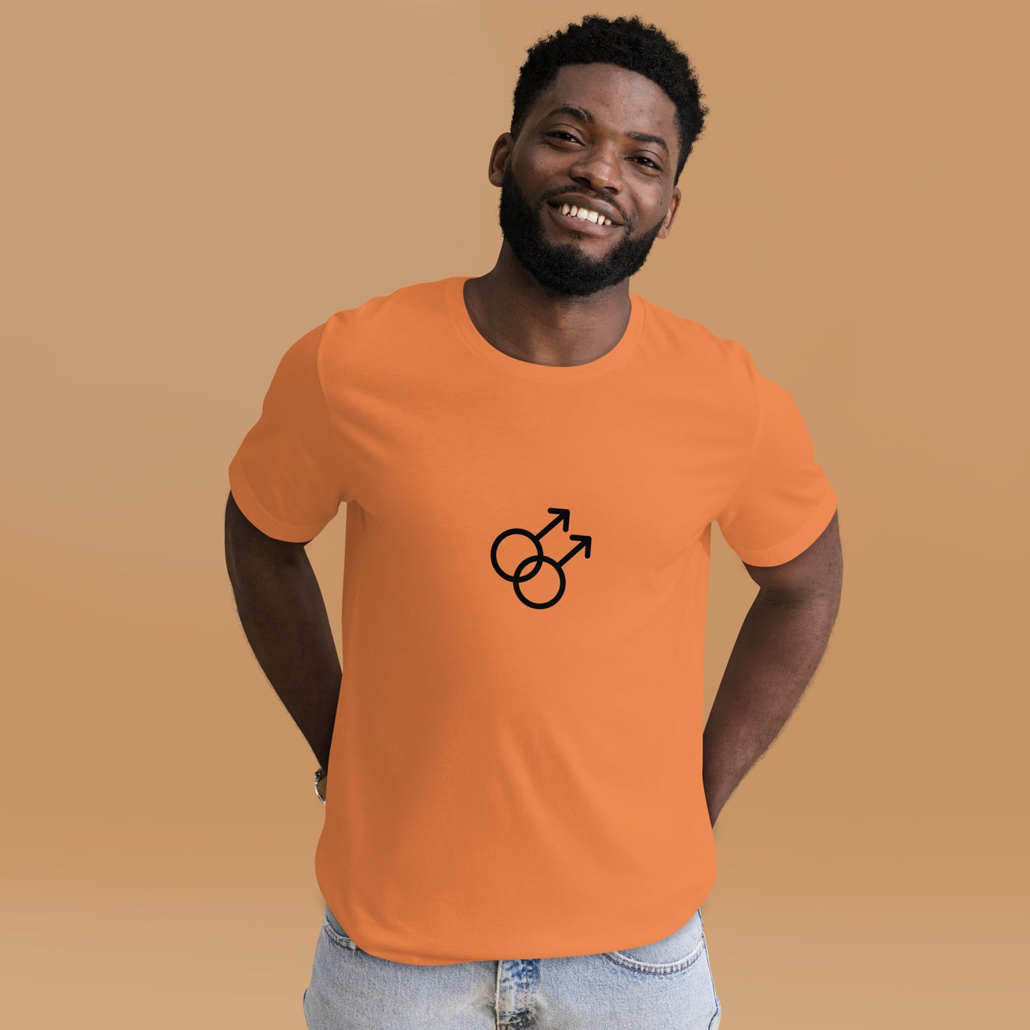 Double Male Symbol Unisex t-shirt