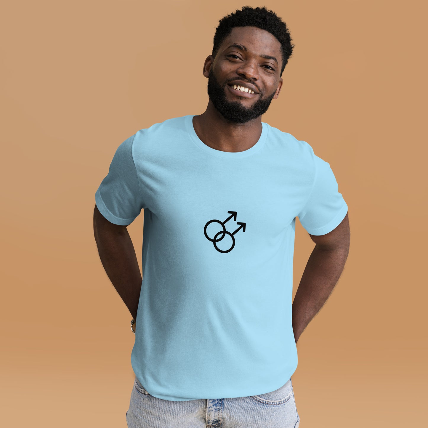 Double Male Symbol Unisex t-shirt