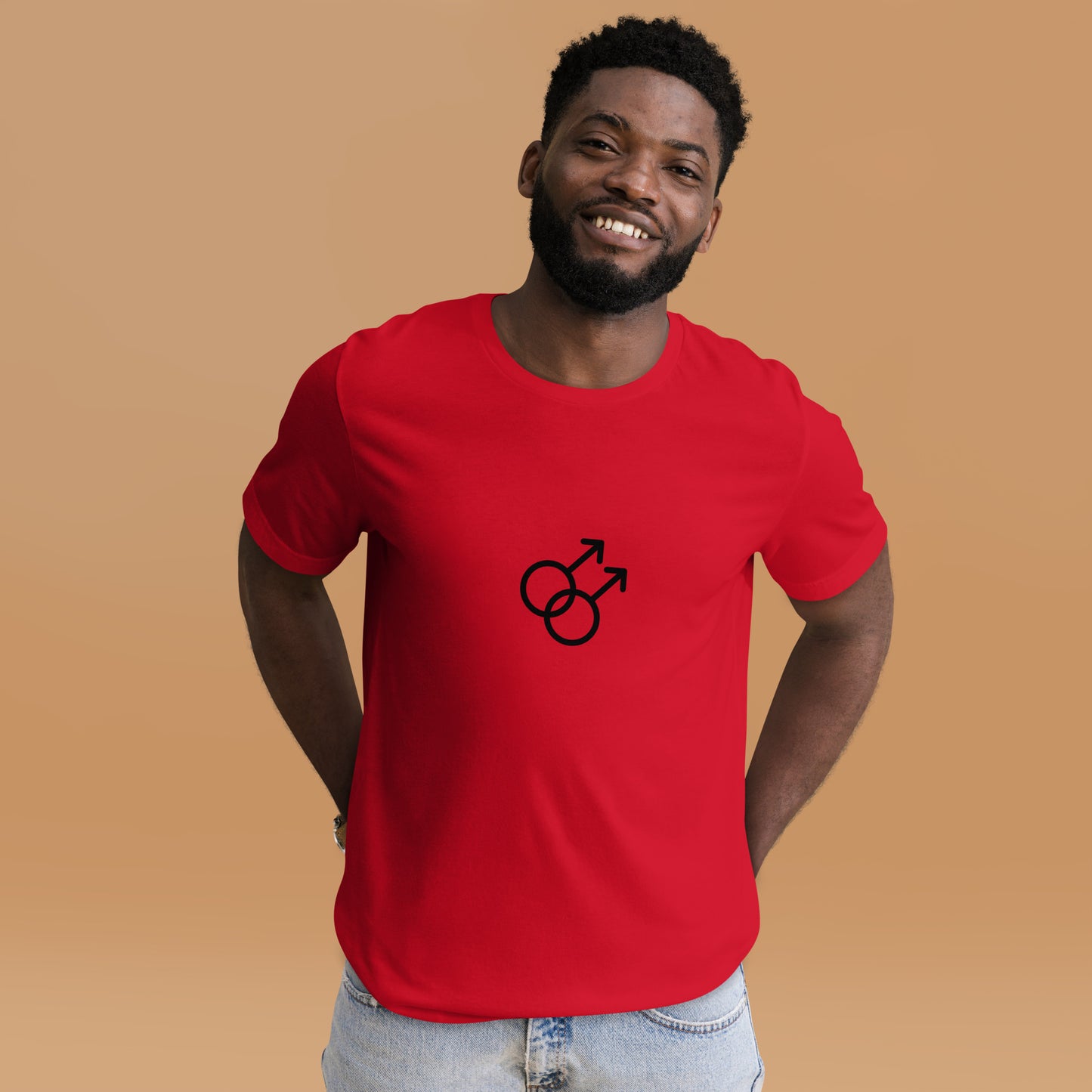 Double Male Symbol Unisex t-shirt