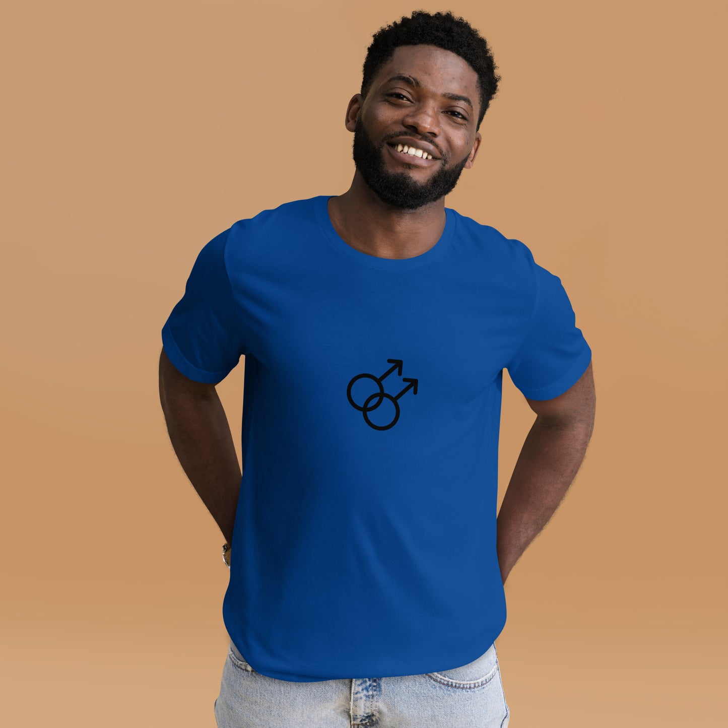 Double Male Symbol Unisex t-shirt